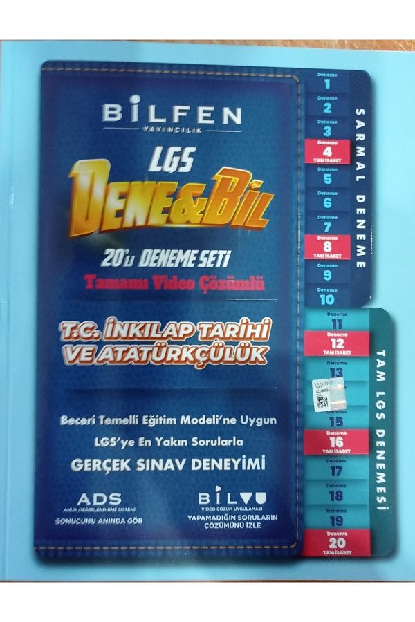 Bilfen Yayıncılık Lgs 8. Sınıf Bilfen Denebil 14 Lü Inkılap Tarihi Deneme 2023 Yeni Baskı