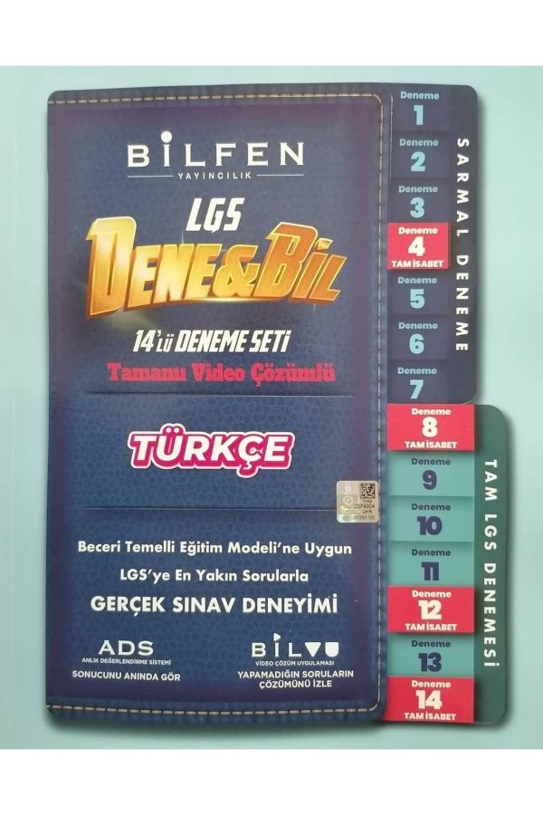 Bilfen 8.sınıf Lgs Denebil Türkçe 14 Deneme Seti - Bilfen Dene Bil - Lgs_0