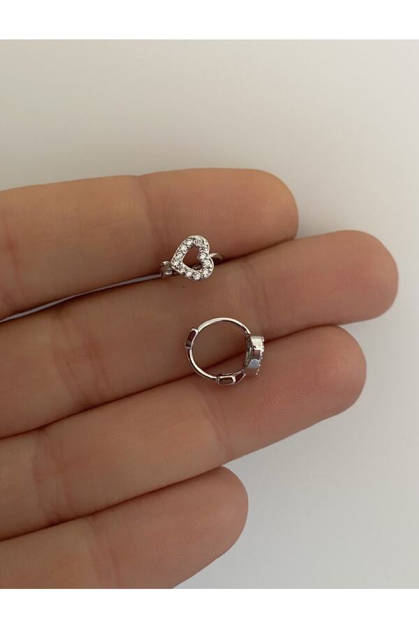 Cerrahi Çelik Zirkon Taşlı Tragus Rook Forward Lobe Helix Kıkırdak Uyumlu Halka Piercing Küpe