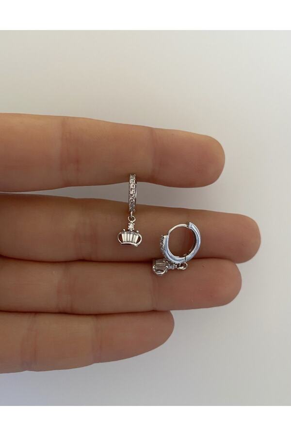 Cerrahi Çelik Tragus Helix Lobe Rook Uyumlu Zirkon Taşlı Sallantılı Halka Piercing