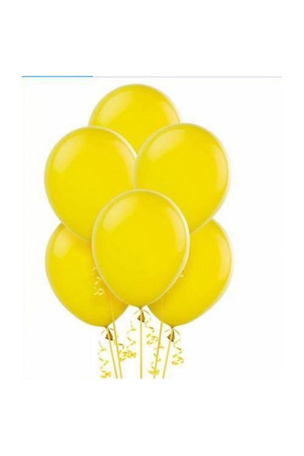 20 Adet Balon 12 Inç Metalik Parti Süsleme Sarı ( 25 Cm * 30 Cm)