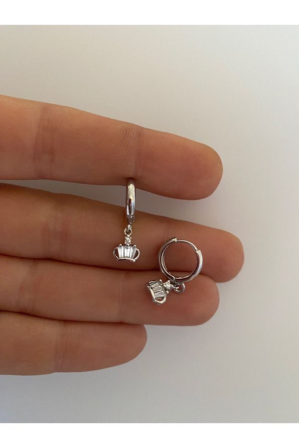 Zirkon Taşlı Tragus Helix Rook Lobe Uyumlu Sallantılı Halka Piercing