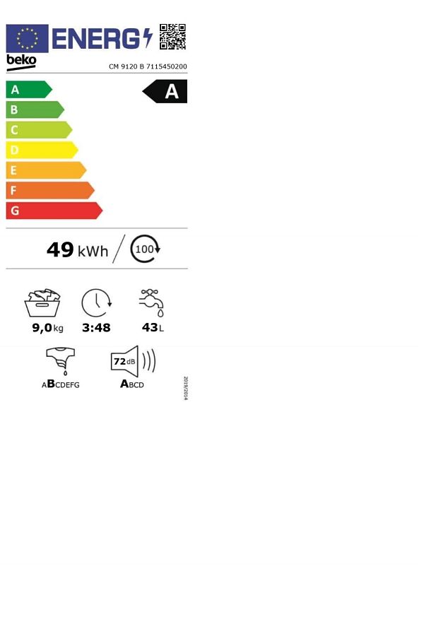 Beko Cm 9120 B Çamaşır Makinesi - Görsel 5