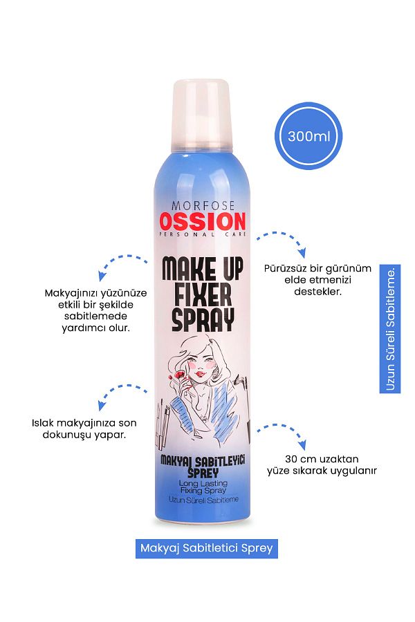 Ossion Makyaj Sabitleyici Sprey 300 ml 8698655383450_1