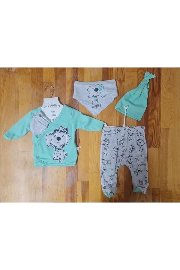 Erkek Bebek 5 Parça Hastane Çıkışı DAMLA BEBE