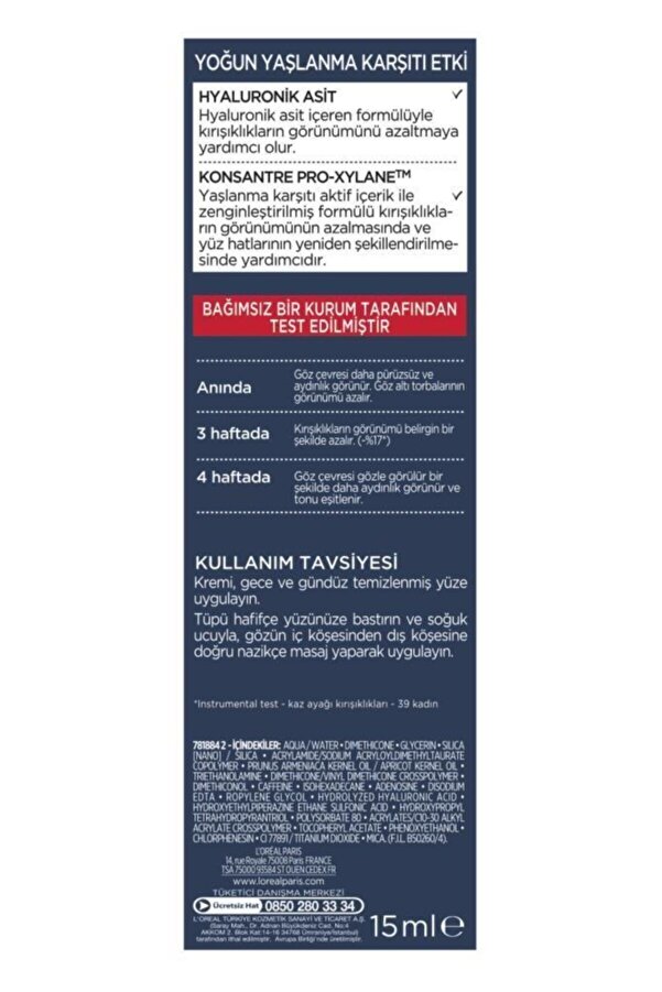 Paris Revitalift Lazer X3 Göz Bakım Kremi_4