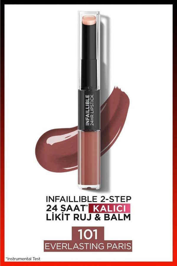 Infaillible 2-step 24 Saat Kalıcı Likit Ruj & Balm - 101 Everlasting Paris