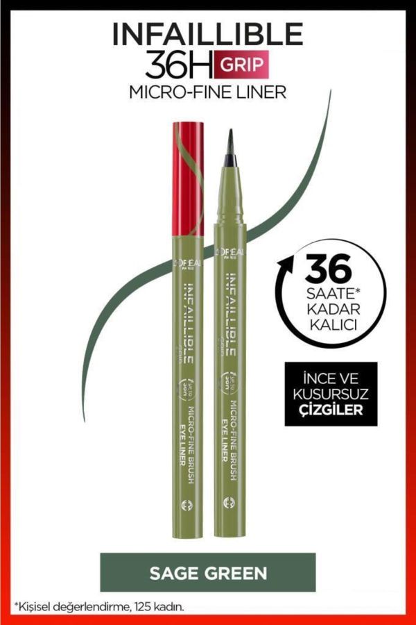 Infaillible 36H Grip Micro Fine Eyeliner 05 Sage Green