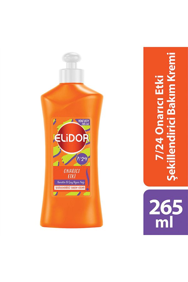 7/24 Şekillendirici Saç Bakım Kremi Onarıcı Etki Keratin & Çay Ağacı Yağı 265 Ml