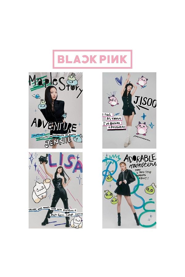 Blackpınk '' Maple Story '' Poster Set