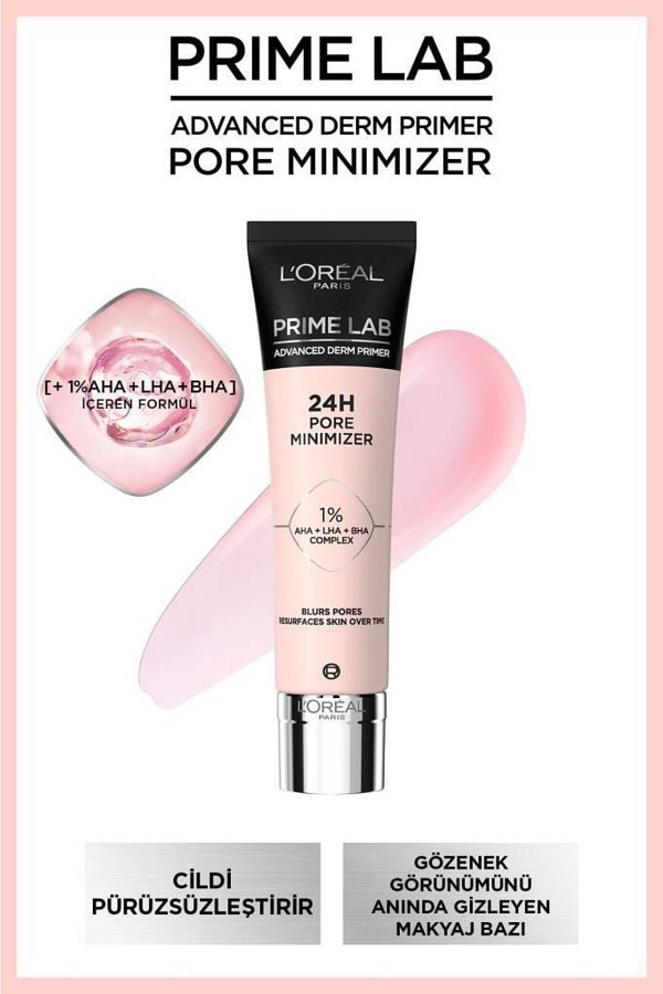 Prime Lab Pore Minimizer Gözenek Küçültücü Aha Ve Bha Içeren Primer - Makyaj Bazı