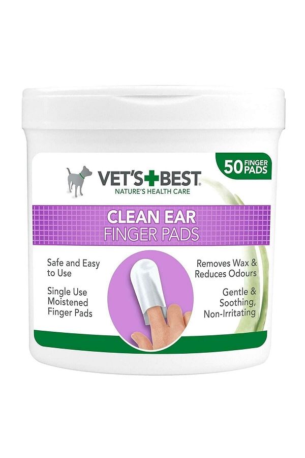Vet's Best Kedi Ve Köpek Kulak Temizliği Parmak Pedi 50'li