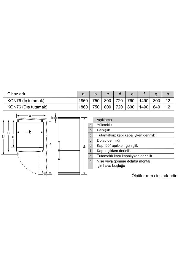 Bosch Kgn76vwe0n 521 lt No-frost Buzdolabı - Görsel 7
