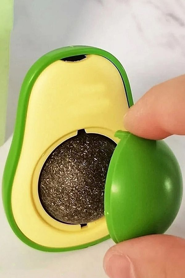 Avokado Catnip Avokado Kedi Çimi Topu Avokado Kedi Nanesi Oyuncağı Avakado Kedi Yalama Oyuncak Bizim City Petshop