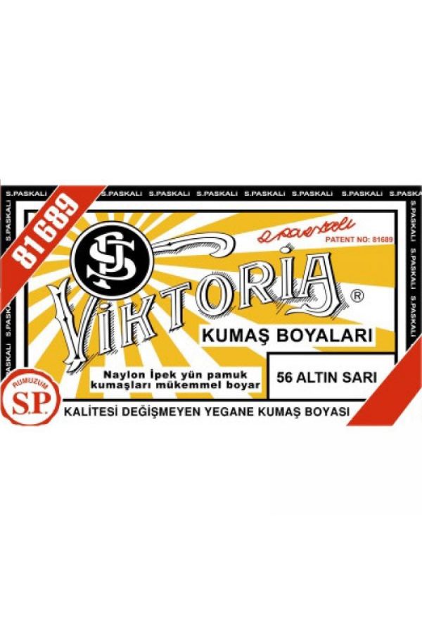 Viktoria 56 Altın Sarı Toz 10 gr Kumaş Boyası