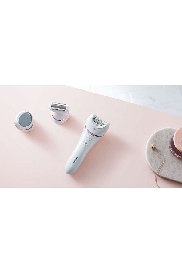 Philips Essential Elite Plus 7'li, Törpü Başlıklı, Islak Kuru Epilasyon Aleti, Beyaz - Görsel 7