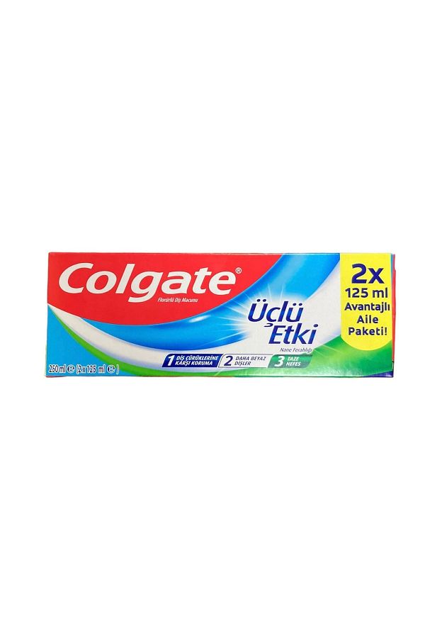 Üçlü Etki Diş Macunu 125 Ml X 2'li Aile Boyu ( 250 Ml )