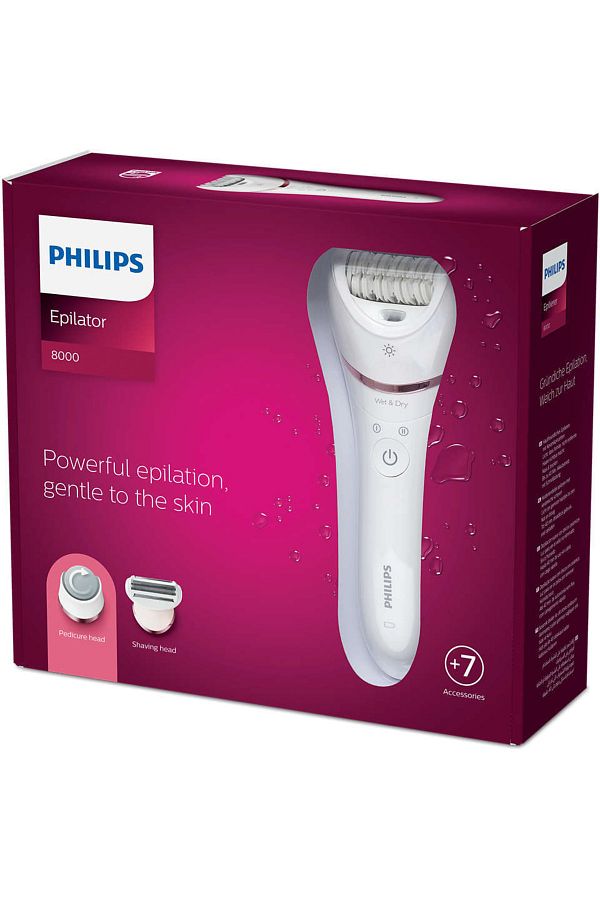 Philips Essential Elite Plus 7'li, Törpü Başlıklı, Islak Kuru Epilasyon Aleti, Beyaz - Görsel 8
