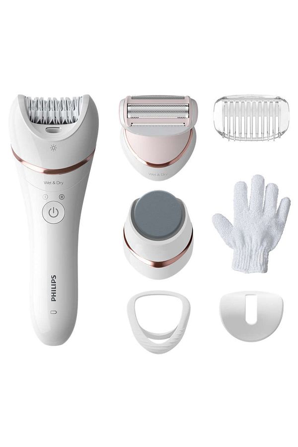 Philips Essential Elite Plus 7'li, Törpü Başlıklı, Islak Kuru Epilasyon Aleti, Beyaz