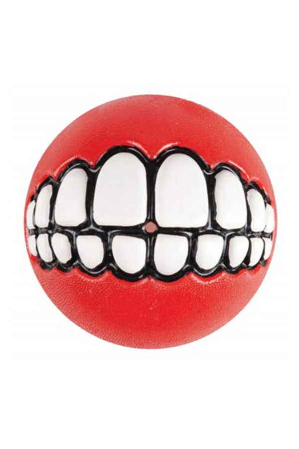 Grinz Ödül Hazneli Köpek Oyun Topu Medium Kırmızı 6,4 cm