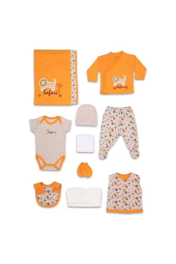 Bebitof Safari 10'lu Bebek Zıbın Seti 10043 İlke Bebe