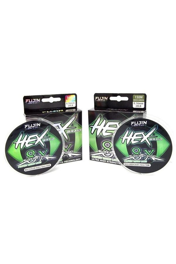 Hex Braid 8x 150mt Moss Green Pe Ip Misina
