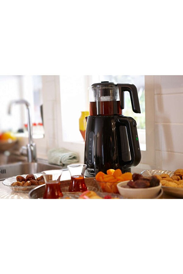 Philips Essential Series Collection 1700 W Cam Demlikli Çay Makinesi, Siyah - Görsel 2