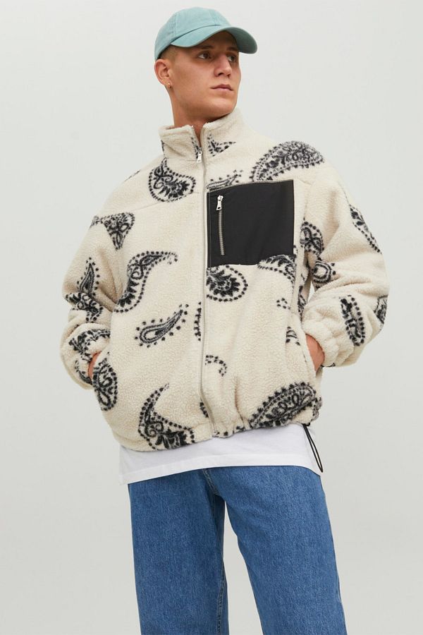 Jack&jones Bej Erkek Teddy Polar Ceket 12228354 Outlet Mix