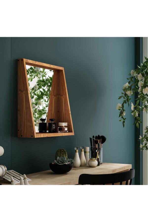 Pastel Masif Tik Renk 50x45 Makyaj Aynası