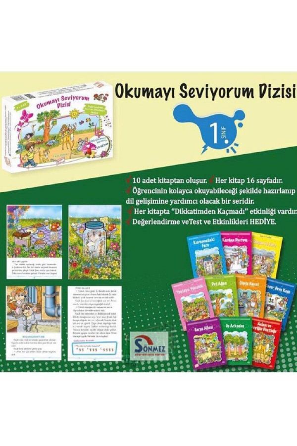 1. Sınıf Okumayı Seviyorum Seti Sönmez Kitap Kırtasiye