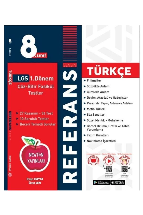 Newton Referans Lgs 1.dönem Türkçe Çöz Bitir Fasikül Testler