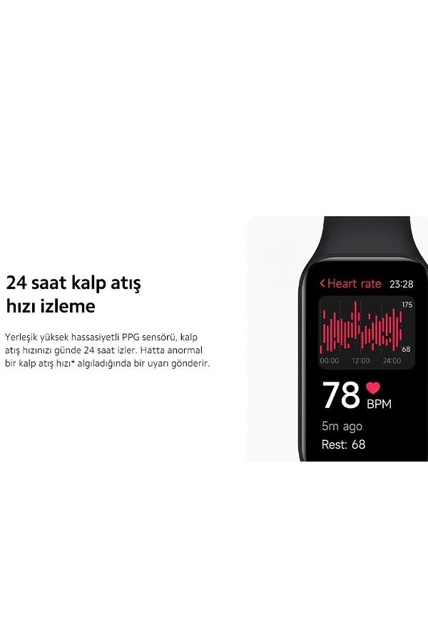 Xiaomi Redmi Smart Band 2 Orijinal Nabız Ölçer Su Geçirmez Android Ios Iphone Uyumlu Akıllı Saat Bileklik - Görsel 6