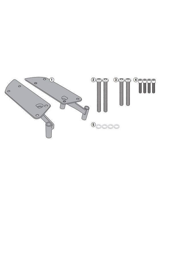 Kr2120 Yamaha uyumlu  Trıcıty 125-155 (14-23) Arka Çanta Taşıyıcı