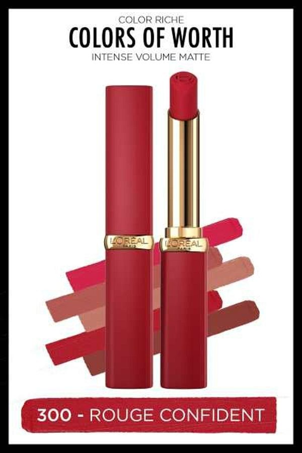Color Riche Colors Of Worth Intense Volume Matte Ruj - 300 Rouge Confident