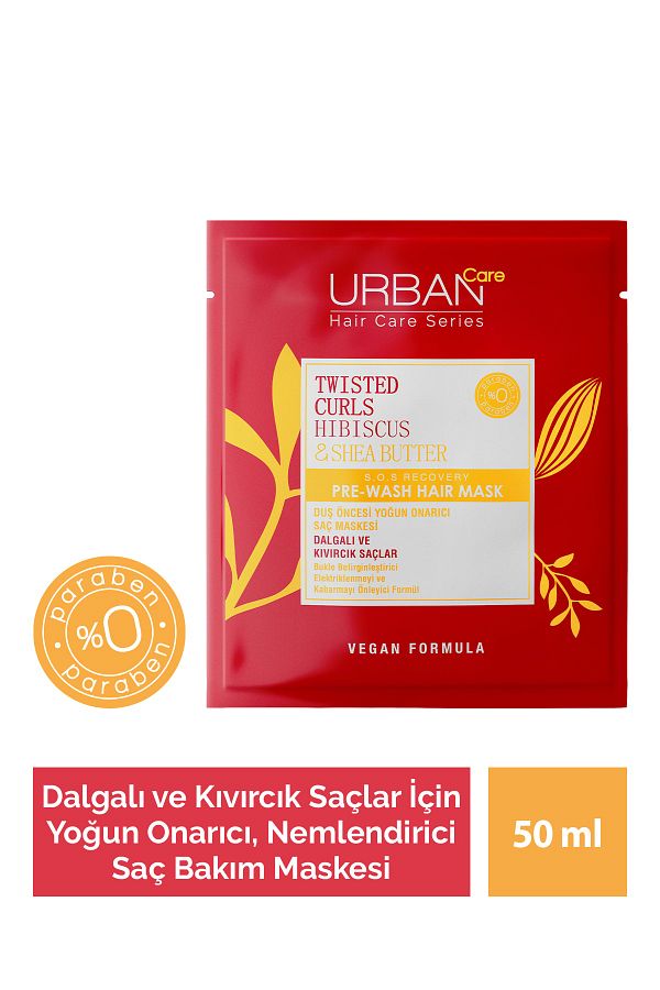 Hibiscus&shea Butter Kıvırcık Ve Dalgalı Saçlar Duş Öncesi Saç Bakım Maskesi 50ml-vegan