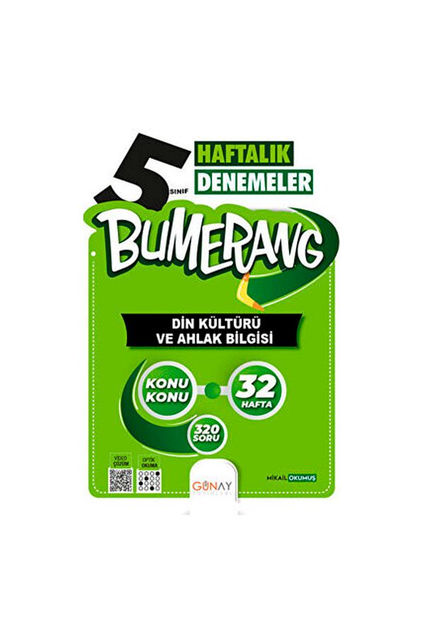 5.sınıf Bumerang 32 Haftalık Din Kültürü Ve Ahlak Bilgisi Soru Bankası