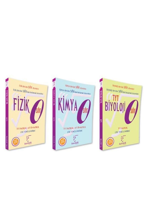 Sıfır Serisi Sayısal Kazandıran Full Set 3 Kitap Fizik Kimya Biyoloji