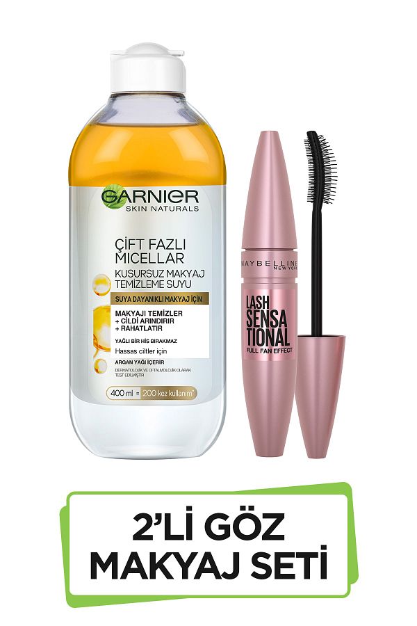 Çift Fazlı Makyaj Temizleme Suyu 400 ml+ Sensational Siyah Maskara 36005311434593 Ali Özkan Tr