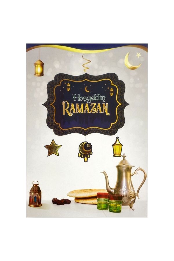 Ramazan Dekorları Hoşgeldin Ramazan Yazlı Asmalı Tavan Süs