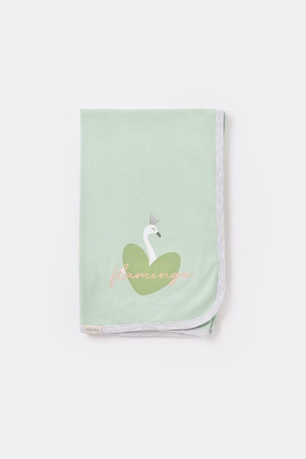64661 Baby Flamingo Battaniye 85x90 Cm Yeşil