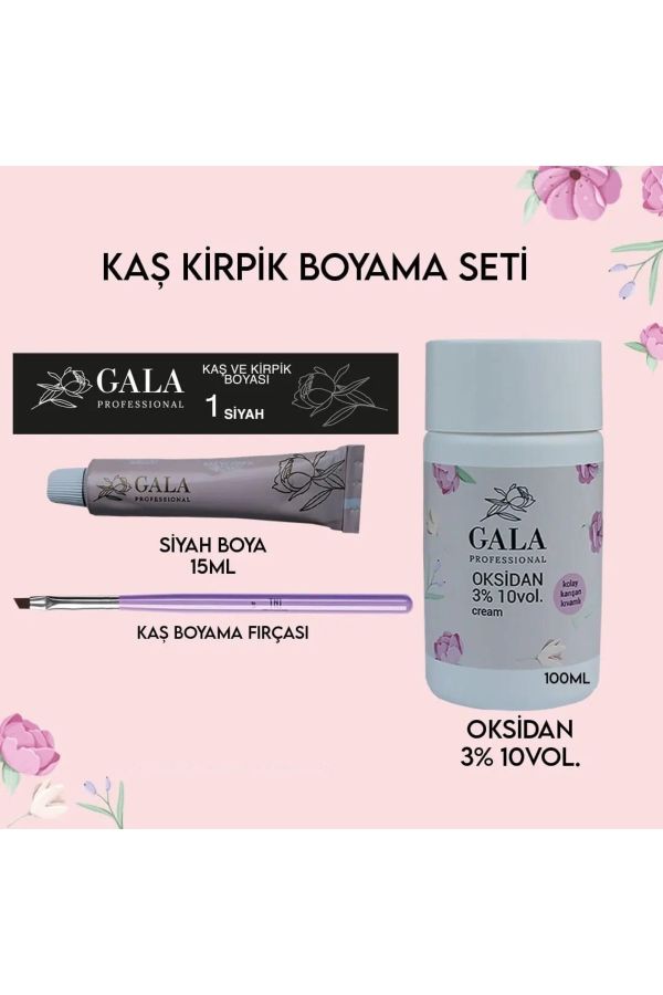 Kaş Ve Kirpik Boyama Seti Kaş Boyama Fırçası Oksidan