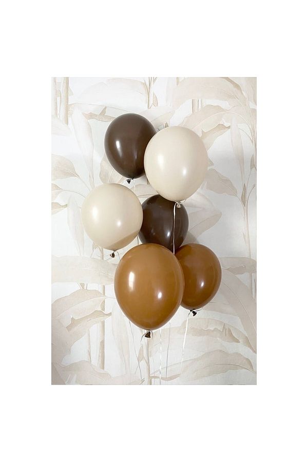 Retro Balon Retro Pastel Çikolata Karamel Deniz Kumu 20 Adet