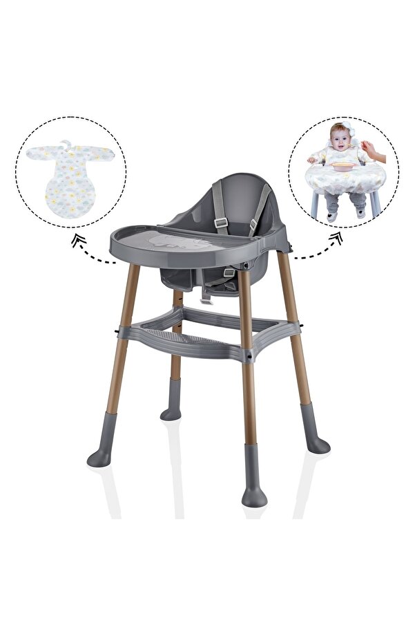Bebek Mama Sandalyesi Ve Önlüğü