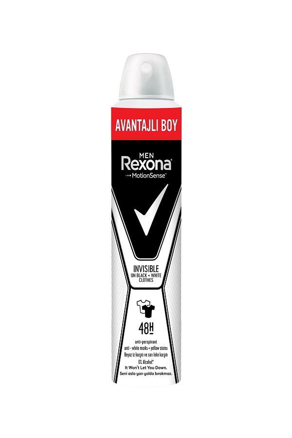 Invisible Black+white Erkek Deodorant 200ml