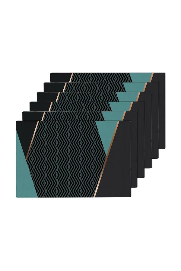 Geometric 6'lı Amerikan Servis Ds24 35x50 Cm