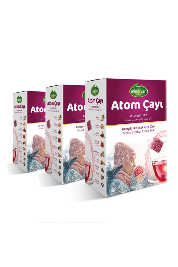Atom Küp Şeklinde Kış Çayı X 3 Adet