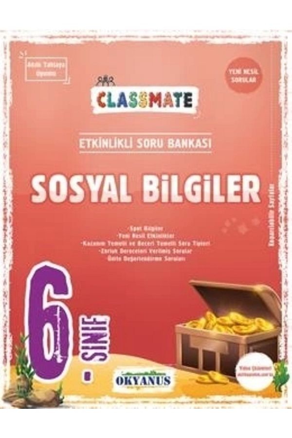 Okyanus 6.sınıf Classmate Sosyal Bilgiler Etkinlikli Soru Bankası