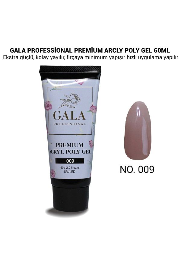 Gala Premium Arcly Poly Jel 60 ml No: 09