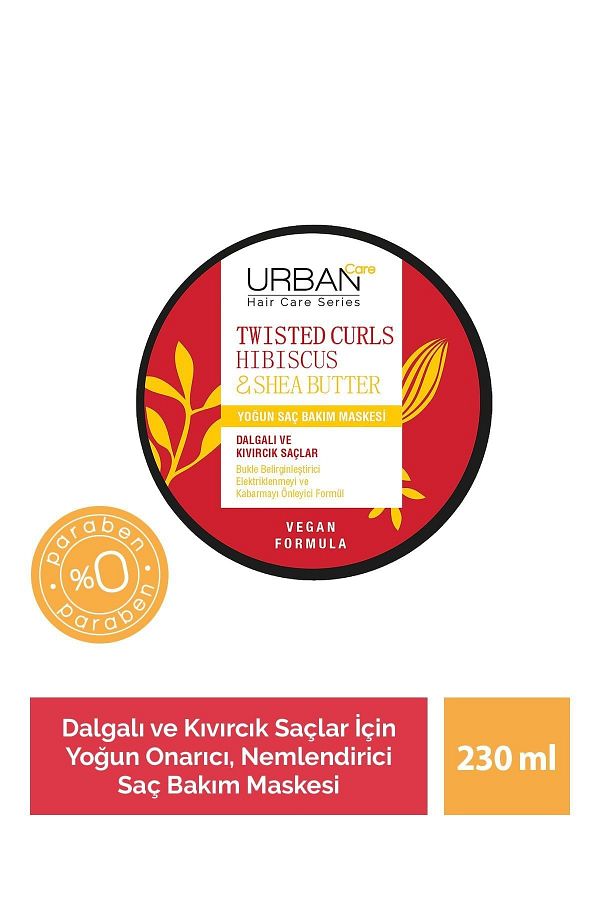 Hibiscus & Shea Butter Kıvırcık Ve Dalgalı Saçlara Özel Yoğun Saç Bakım Maskesi 230 Ml-vegan