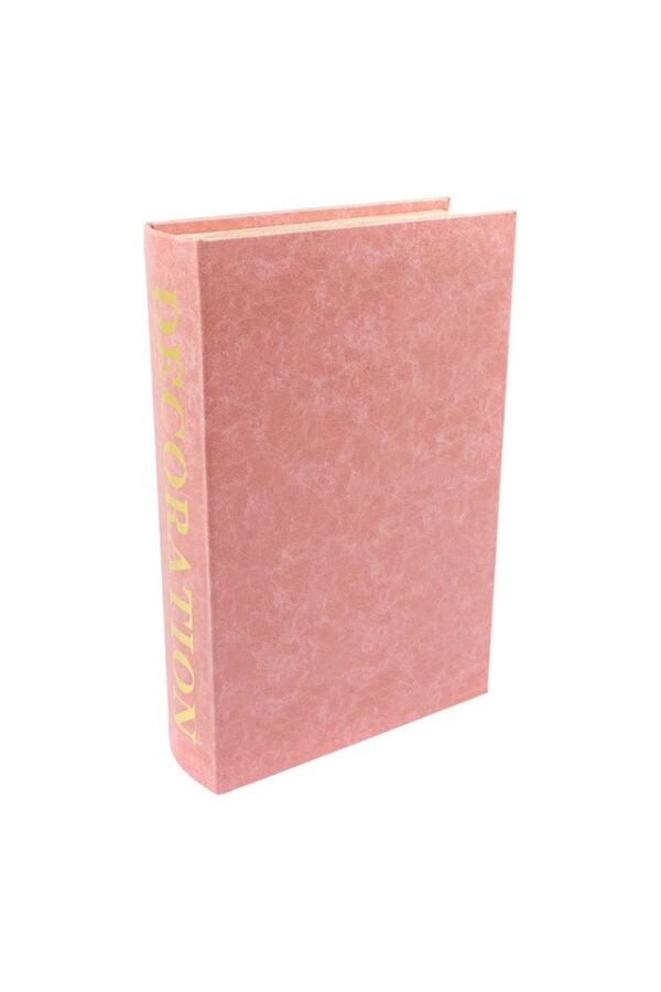 Pembe Dekor Kitap Kutu 33x22x7 Cm